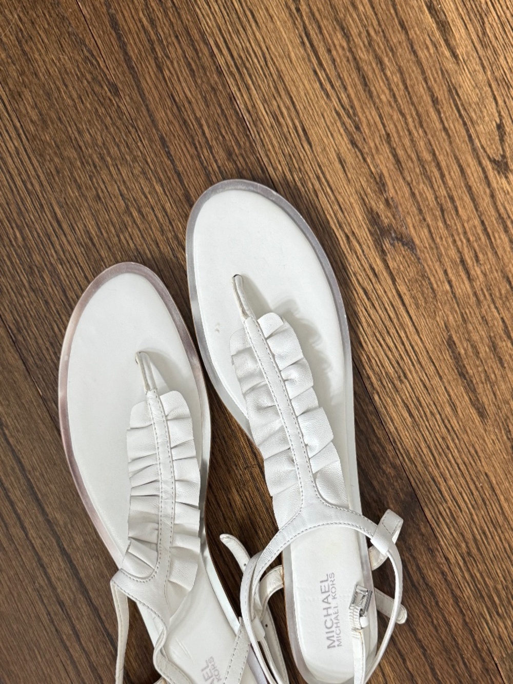 White Michael by Michael Kors Sandals - Size 7